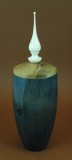 Tall blue box with finial