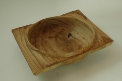 Rustic oak bowl