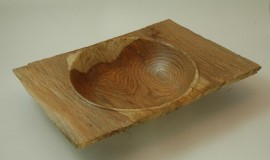 Rustic oak bowl II